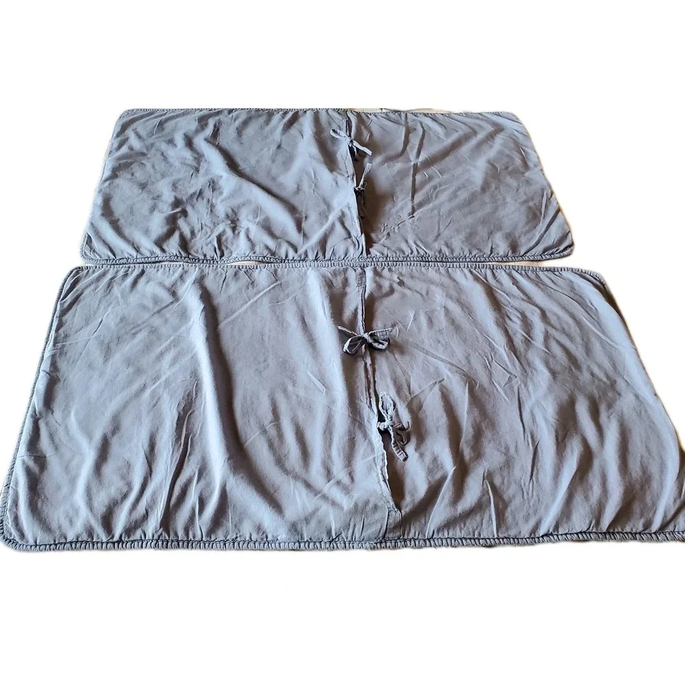 Franktex Inc Cotton Pillowcases‎ Light Blue Quilted Cottage-core French Cottage